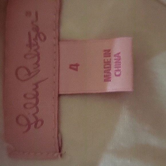 LILLY PULITZER Pink Floral Print Ruffle Sleeve Cut Out Keyhole Shift Dress. - Picture 5 of 5